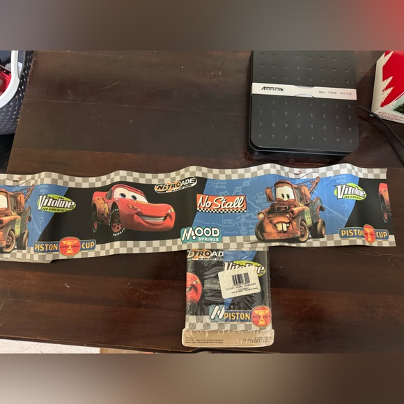 Cars The Movie Disney Pixar Pre-Pasted Border Imperial 5 Yards 15' x 5" NOS New - Picture 5 of 6
